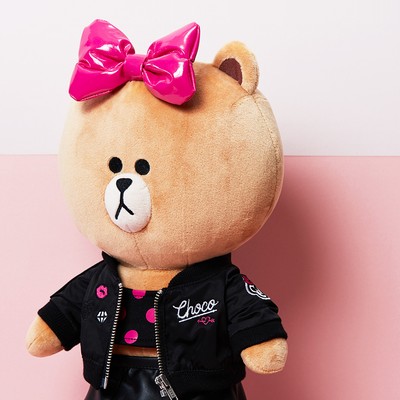 line friends choco plush